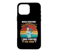 Custodia per iPhone 16 Pro Max Nurse I Was Fighting For Them Retro Vintage For Nurse