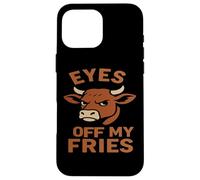 Custodia per iPhone 16 Pro Max Occhi fuori dalle mie patatine fritte - Angry B