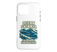 Custodia per iPhone 16 Pro Max Ocean Swimmer La piscina è per la pratica in acque libere