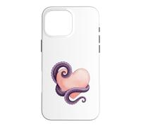 Custodia per iPhone 16 Pro Max Octopus Heart Tentacle Ocean Love Cute Octopus