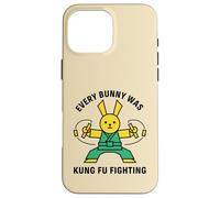 Custodia per iPhone 16 Pro Max Ogni coniglio era Kung Fu combattendo Karate Rabbit