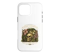 Custodia per iPhone 16 Pro Max Ogni fiore ha un conteggio corporeo | Teschio botanico vintage