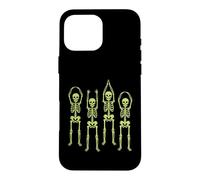 Custodia per iPhone 16 Pro Max Ohio Skeleton Halloween Retro Vintage Aesthetic Graphic