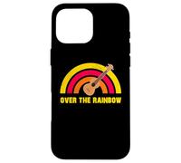Custodia per iPhone 16 Pro Max Oltre l'arcobaleno Ukulele Uke