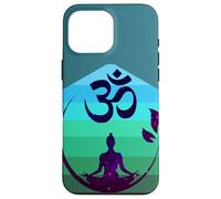 Custodia per iPhone 16 Pro Max OM Universo All'interno di Aum Meditazione Yoga Spirituale