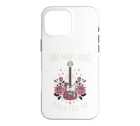 Custodia per iPhone 16 Pro Max One More Song Then I'll Go Country Music Chitarra Western