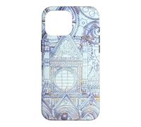 Custodia per iPhone 16 Pro Max Opera d'arte blu della Cattedrale Toscana