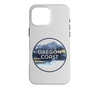 Custodia per iPhone 16 Pro Max Oregon Coast Pacific NW Vacation Souvenir Acquerello Design