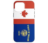 Custodia per iPhone 16 Pro Max Oregon e Canada Uniti nelle Radici