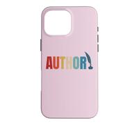 Custodia per iPhone 16 Pro Max Orgoglioso autore pubblicato mamma papà vintage poeta libro scrittore