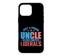 Custodia per iPhone 16 Pro Max Orgoglioso zio conservatore anti-liberale