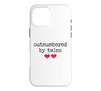 Custodia per iPhone 16 Pro Max Outnumbered By Twins Boys Girls Dad Soon to Be Mom Pregnancy