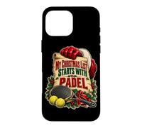Custodia per iPhone 16 Pro Max Padel Natale Lista dei desideri