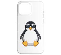 Custodia per iPhone 16 Pro Max Paffuto Cool Penguin con occhiali da sole Summer Vibes