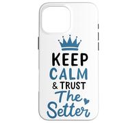 Custodia per iPhone 16 Pro Max Pallavolo Keep Calm And Trust The Setter Giocatore Pallavolo