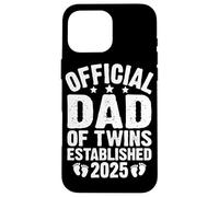 Custodia per iPhone 16 Pro Max Papà ufficiale dei gemelli fondata nel 2025