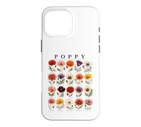 Custodia per iPhone 16 Pro Max Papavero rosso per gli amanti dei fiori delle specie di papaveri commemorativi