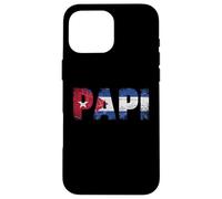 Custodia per iPhone 16 Pro Max Papi Cuba Bandiera Vintage Distressed Graphic Cuba Papi