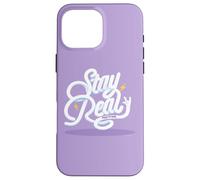 Custodia per iPhone 16 Pro Max Paul Frank Stay Real Bubble Testo