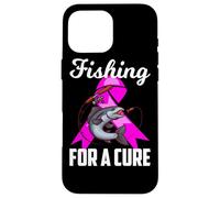 Custodia per iPhone 16 Pro Max Pesca per una cura per la consapevolezza del cancro al seno Pesca