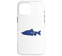 Custodia per iPhone 16 Pro Max Pesce Alaska Salmone
