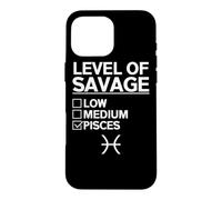 Custodia per iPhone 16 Pro Max Pesci Zodiac Apparel - Divertente design carino Pesci