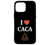 Custodia per iPhone 16 Pro Max Péteur prout j'aime le caca Humour i love caca
