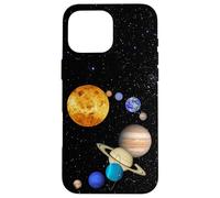 Custodia per iPhone 16 Pro Max Pianeti nel sistema solare con Plutone - Scienza