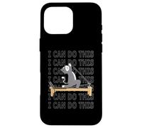 Custodia per iPhone 16 Pro Max Pilates cat Reformer Pilates Posso fare questa motivazione