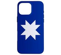 Custodia per iPhone 16 Pro Max PISTOLA SIMBOLO BANDIERA MAPUCHE 8 PUNTI