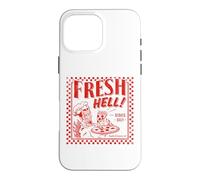 Custodia per iPhone 16 Pro Max Pizza Satan "Fresh Hell" Satan Occult Satanic Lucifer