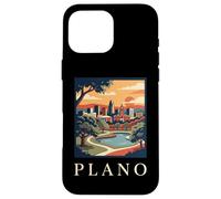 Custodia per iPhone 16 Pro Max plano, texas, retro, vendemmia, orizzonte, tramonto, parco, paesaggio urbano