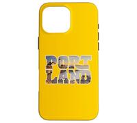 Custodia per iPhone 16 Pro Max Portland, faro, capo, elisabetta, dentro, vendemmia, tipografia
