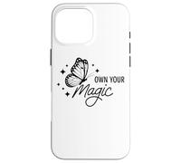 Custodia per iPhone 16 Pro Max Possiedi la tua citazione di affermazione farfalla magica