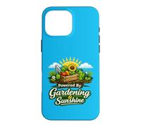 Custodia per iPhone 16 Pro Max Powered By Gardening and Sunshine Funny