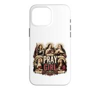 Custodia per iPhone 16 Pro Max Prega come una ragazza Cattolica Donne Santa Teresa Giovanna d'Arco Maria