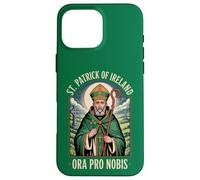 Custodia per iPhone 16 Pro Max Preghiera cattolica di San Patrizio d'Irlanda Ora Pro Nobis