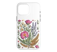 Custodia per iPhone 16 Pro Max Pressed Wildflower Meadow Florist Botanical Art