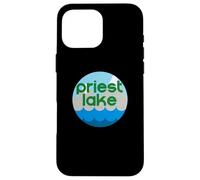 Custodia per iPhone 16 Pro Max Priest Lake Idaho ID Nature Vacation Design