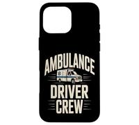 Custodia per iPhone 16 Pro Max Primo soccorritore EMS dell'equipaggio del conducente dell'ambulanza