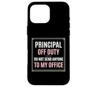 Custodia per iPhone 16 Pro Max Principal Off Duty Non inviare nessuno al mio ufficio