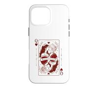 Custodia per iPhone 16 Pro Max Queen Hearts Orgoglio Lesbico | Romance Gothic LGBTQ