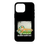 Custodia per iPhone 16 Pro Max Questa è la mia faccia da gioco barbuto - Bearded Dragon Videogioco