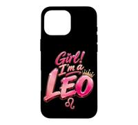 Custodia per iPhone 16 Pro Max Ragazza Sono un Leone Zodiac Astrology Baddie Lion Constellation