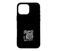 Custodia per iPhone 16 Pro Max Rain or Shine I Need Rock Songs Music Lover