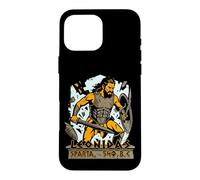 Custodia per iPhone 16 Pro Max Re Leonida di Sparta 540 dc Spartano con elmetto