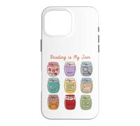 Custodia per iPhone 16 Pro Max Reading is My Jam Bookworm Generi letterari Vasetti