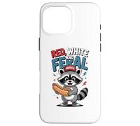 Custodia per iPhone 16 Pro Max Red White And Feral