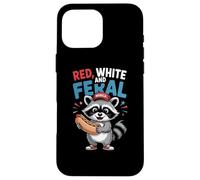 Custodia per iPhone 16 Pro Max Red White And Feral