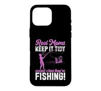 Custodia per iPhone 16 Pro Max Reel Moms Keep It Tidy Fishing Mom